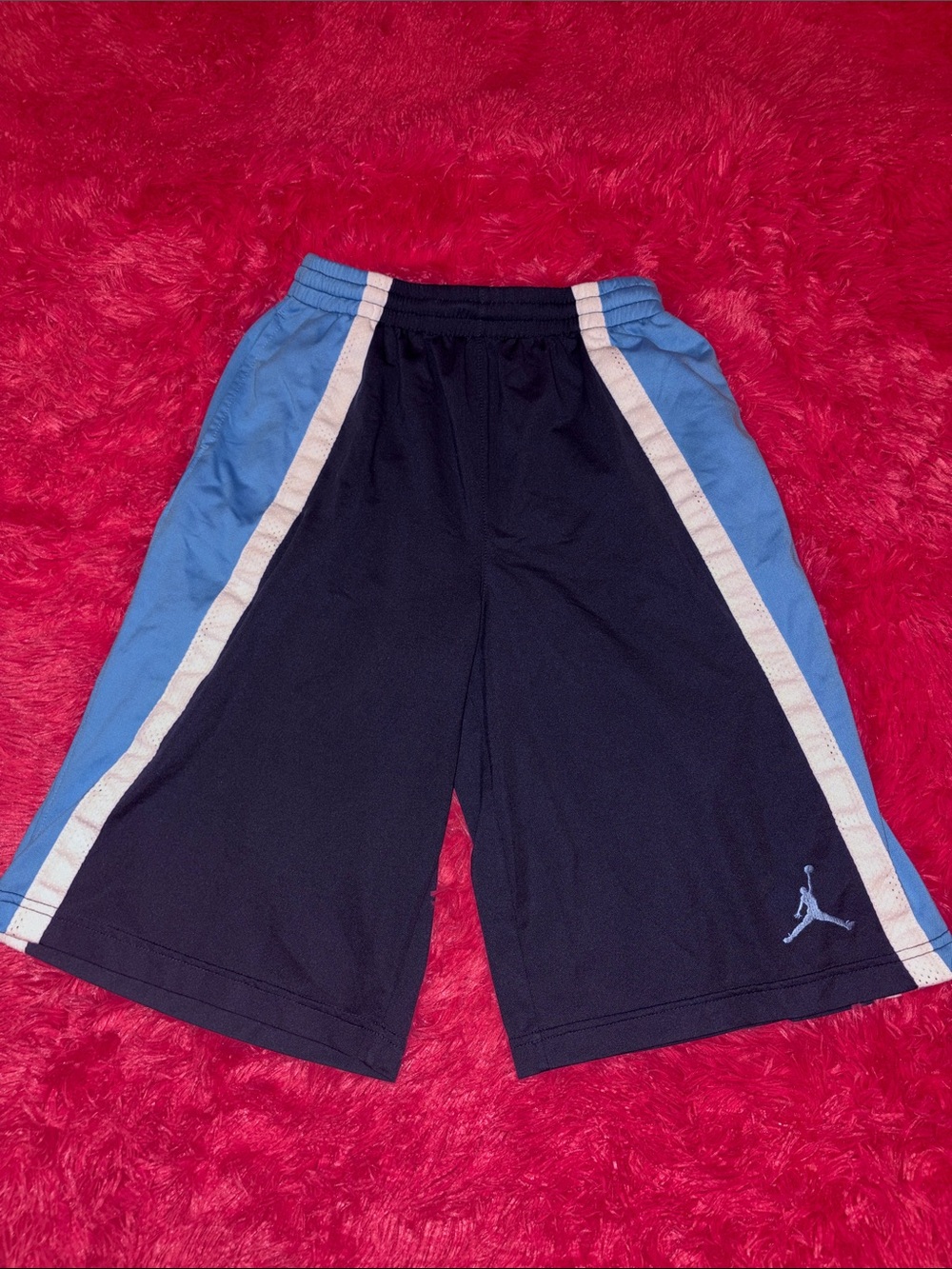Jordan Black Shorts with Light Blue Side Panels